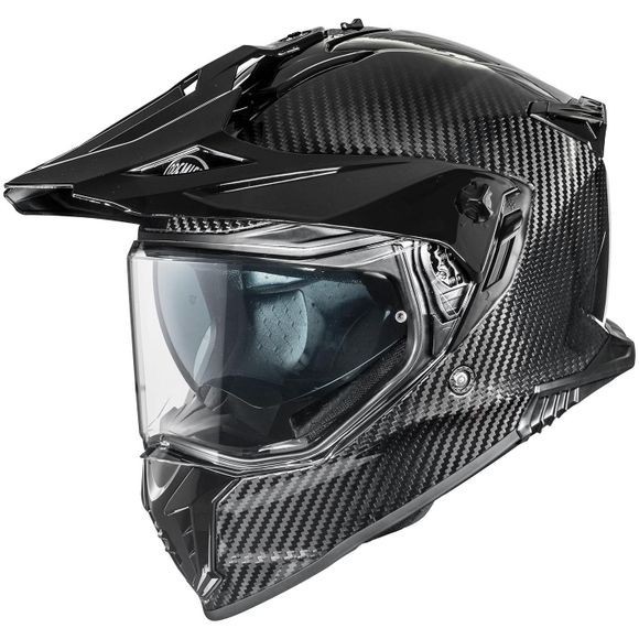 Casque Trail DISCOVERY CARBON Premier en fibre de carbone pour moto aventure tout-terrain