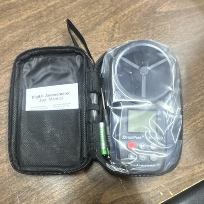 HoldPeak HP-866B Vane Anemometer 0.3-30m/s Backlight Temp Measurement