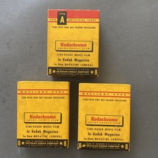 NOS KODAK CINE-KODAK Kodachrome Daylight  Artificial Type A 8mm Film 1958 Lot 3