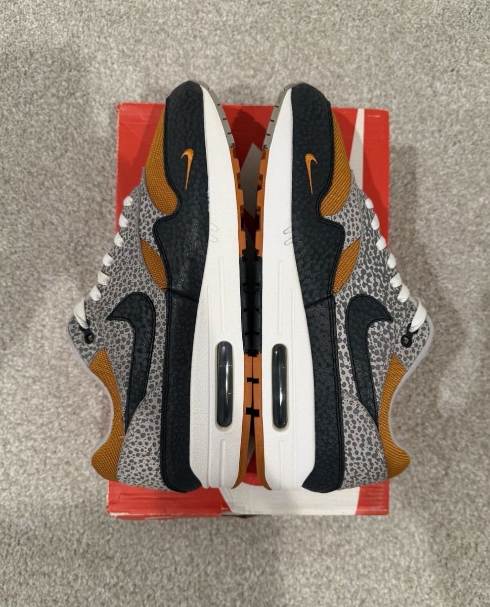 Nike x Size? Air Max 1 Safari 2018 Black Orange AR4583-800 RARE