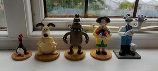 Vintage 1989/1990s Wallace & Gromit Vivid Imaginations PVC Figure Bundle Multi P