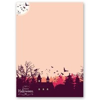 Motiv-Briefpapier Happy Halloween - Din A4 Format 20 Blatt