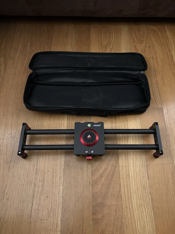 Riel de carretilla deslizante de fibra de carbono para cámara Neewer de 16""  Foto 2 de 3
