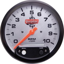 Quickcar Memory Recall Tachometer 0-10000 5 Dia White Face 611-6001