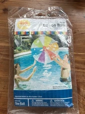 My Sun Shine 48 Inch Multicolor Beach Ball New In Damaged Package Pool Toy 48”