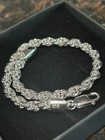 8.5” 925 Silver Content Rope Link Chain Bracelet 4.5mm Luxury Style 16g — photo 6