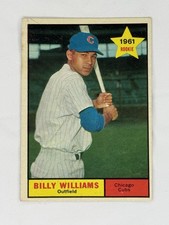 Billy Williams 1961 Topps Baseball Rookie Card RC #141 Chicago Cubs VG HOF!. rookie card picture