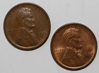 1909 and 1909 VDB Lincoln Wheat Cent 2-Coin 1c Lot US Pennies Uncirculated