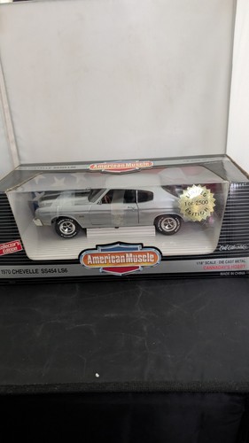 1970 Chevelle SS454 LS6 Cortez Silver American Muscle Ertl Maßstab 1:18 Die Cast