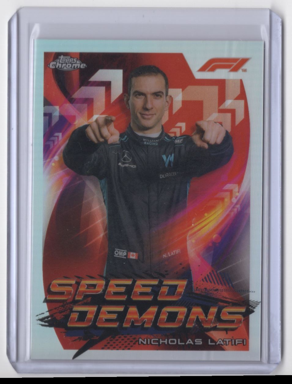 2022 Topps Chrome Formula 1 Speed Demons Nicholas Latifi Williams Racing #SD-NL