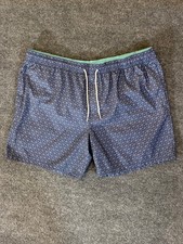 Goodfellow Co Swim Trunks Mens XXL Navy Geometric Mesh Lined DrawstringWaist
