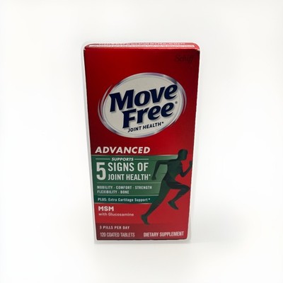 MOVE FREE JOINT HEALTH, ADVANCED MSM with Glucosamine, 120 Coated TABLETS 06/26