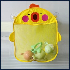 Baby Shower Toy Cute Duck Frog Net Toy Storage Bag Strong Suction Cup Baby