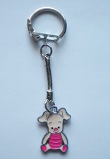 DISNEY WINNIE THE POOHS FRIEND BABY PIGLET ENAMEL KEYRING/KEY CHAIN GIFT/PRESENT