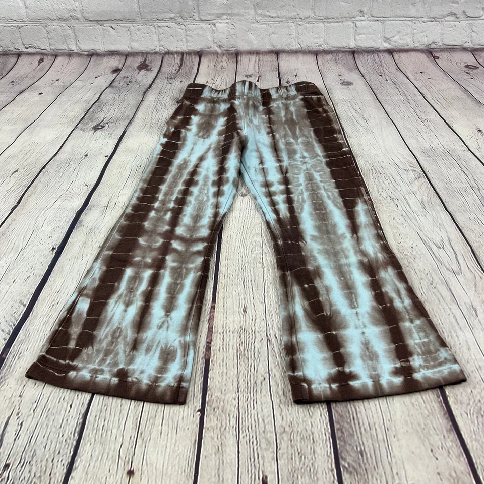 Pantalones elásticos Lands' End para niñas talla 4 estilo azul y marrón tie-dye niñas Foto 2 de 4