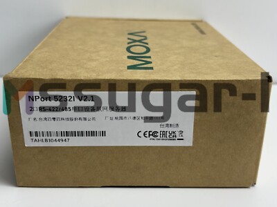 1PCS Brand new ones MOXA NPort 5232I V2.0 NPort5232I 2-Port Serial Device Server