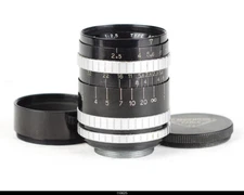 P Angenieux  75mm f/2.5 Type P3   Black Chrom C Mount Mint