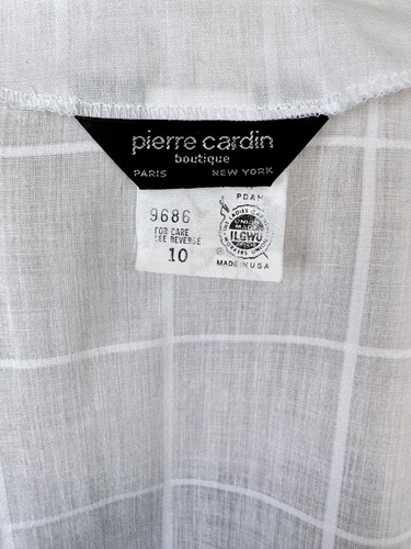 Pierre Cardin Womens Blouse Vintage 70s Designer Blouse Size Small Medium - Picture 9 of 10