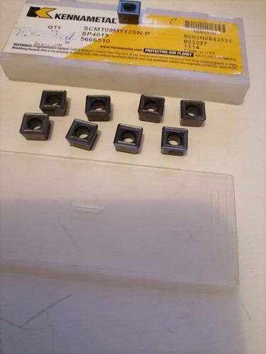 9 pezzi inserti in carburo Kennametal SCMT09M512SN-P SP4019 made in USA - Foto 5 di 6