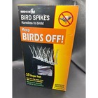 Bird-X Plastic Polycarbonate Bird Spikes Kit With Adhesive Glue Covers 10 Feet