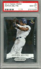 2012 Panini Prizm Adrian Beltre PSA 10
