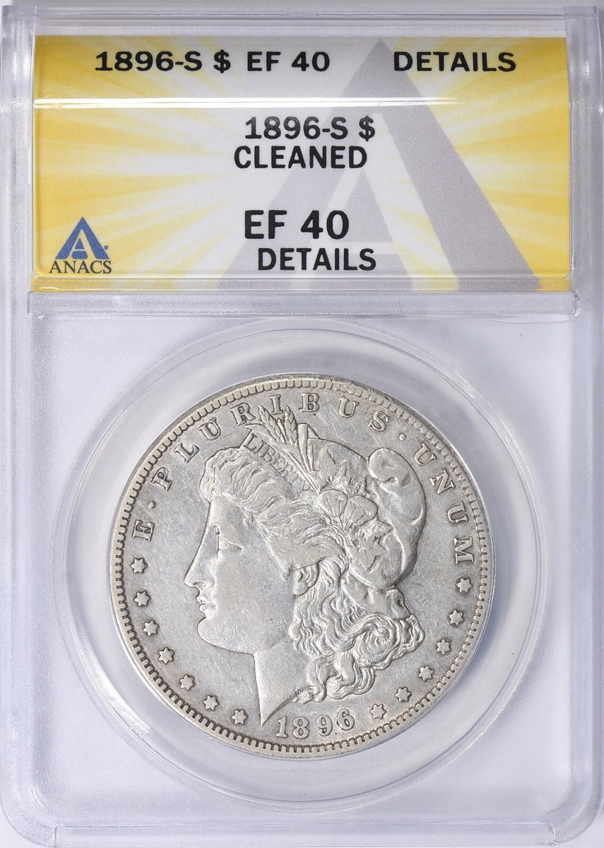 1896年 モルガン シルバー ダラー コイン $1 PCGS MS-62 ベターコイン