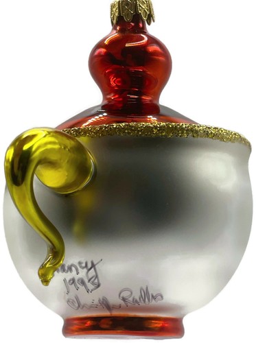 Christopher Radko Tea And Sympathy Italian Glass Christmas Tree Ornament - Picture 13 of 13