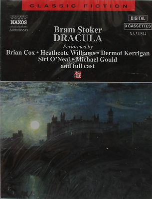 Dracula by Bram Stoker 3 Cassette Naxos Audio Book Brian Cox Full Cast NEW RARE