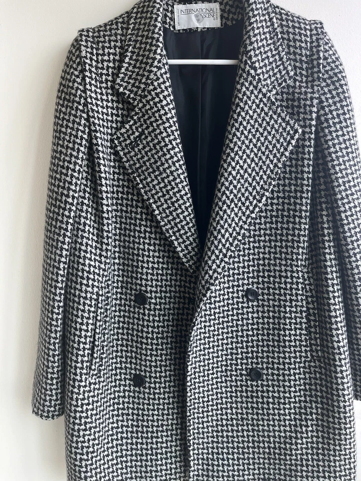 Blazer Internacional Espiga Años 80 Vintage Negro/Blanco Talla 9/10 Foto 2 de 4