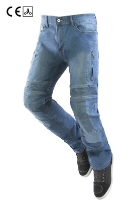 Jeans Techniques Moto OJ Upgrade Bleu Taille 52 Homologués Renforcés Protections - Photo 1/4