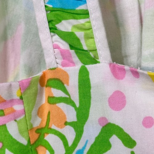 Lilly Pulitzer Fryer Elephant Ear Shift Dress Womens Sz 12 Green Floral Short - Picture 4 of 11