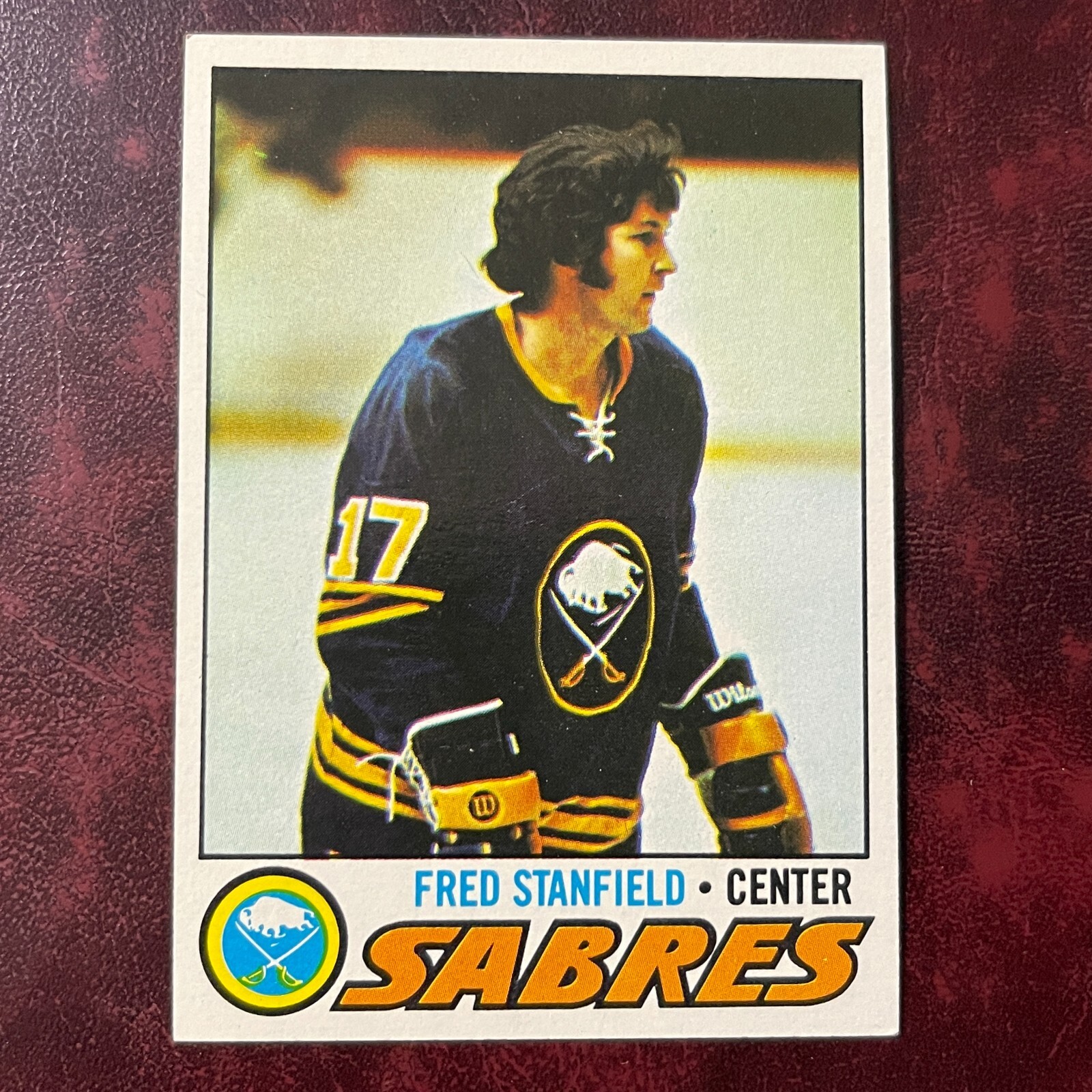 1977-78 Topps Set FRED STANFIELD #161 BUFFALO SABRES - NR-MINT *HIGH GRADE*