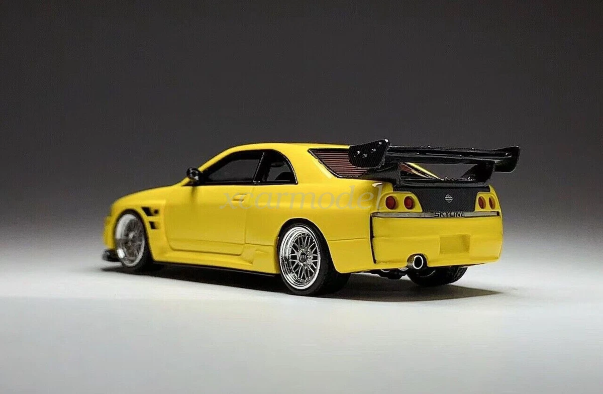 Nissan Skyline GT-R (R33) in Silver 1:64 by Error404 Model
