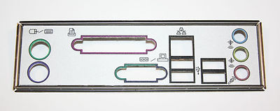 GENUINE OEM MOTHERBOARD BACKPLATE COVER (STYLE A)--EMACHINES T/W SERIES DESKTOP