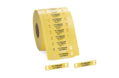 HellermannTyton TIPS Kennzeichnungsschild TAGPU12X60-4-PUR-YE Art.-Nr. 556-80514