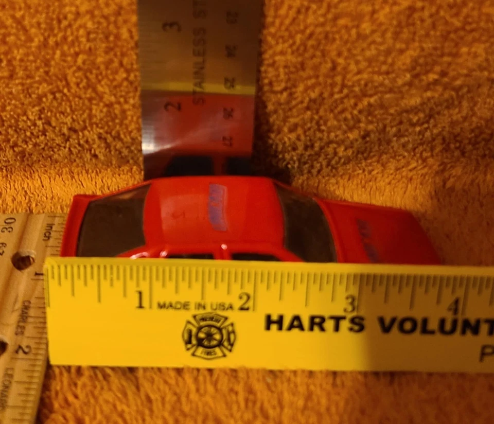 Vintage Corgi Red Saab 9000 Old Toy Car Marked Made In Gt Britain Collectible  - Image 4 of 4