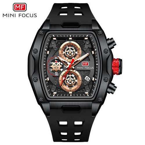 MINI FOCUS Men Watch Full Blue Military Wristwatch Luminous Hand Boy Sport Watch - Picture 17 of 29
