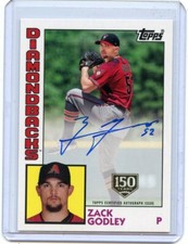 2019 TOPPS #84A-ZG ZACK GODLEY AUTOGRAPH 