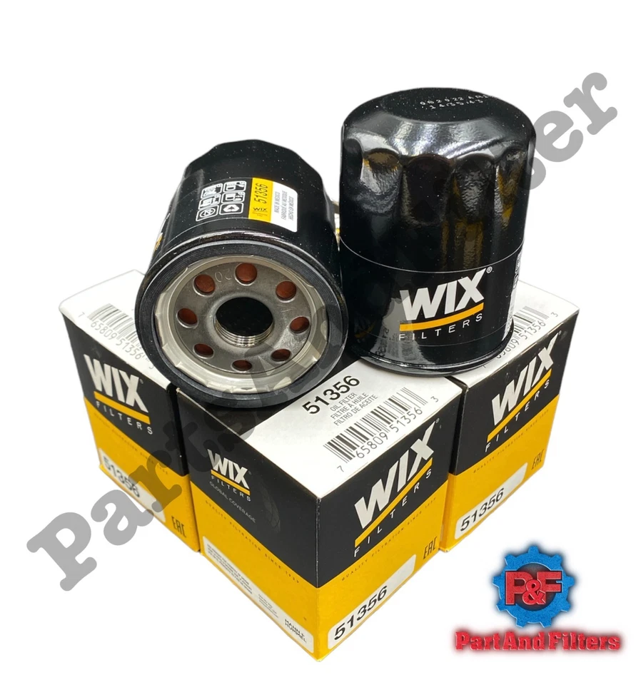 Filtro de aceite Wix 51356 Polaris para RZR 570 800 900 1000 Turbo 08-19 (paquete de 4) Foto 2 de 2
