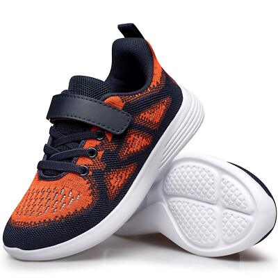 YHOON Unisex Kids Sneakers Sports Running Sneakers for Boys and Girls Orange