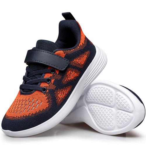 YHOON Unisex Kids Sneakers Sports Running Sneakers for Boys and Girls Orange