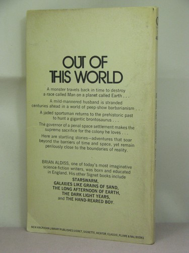 2nd, signed by author, No Time Like Tomorrow by Brian W Aldiss (1971) collection - Picture 3 of 3
