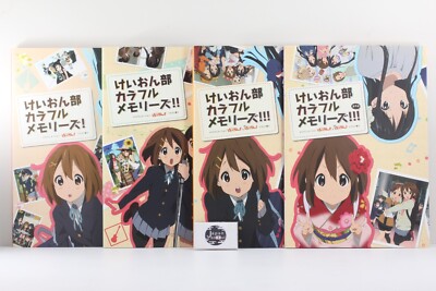K-On! Bu Colorful Memories Art Book Set of 4 Books Japanese From