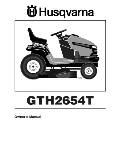 HUSQVARNA Lawn Garden Tractor Instruction Owner MANUALS Part List VARIOUS MODELS - Picture 126 of 248