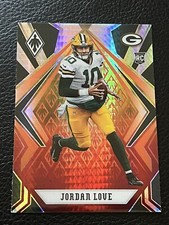 Jordan Love 2020 Panini Phoenix Fire Burst Prizm RC Card #104 Green Bay Packers