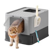 Katzenklo Katzentoilette Ausziehbares Tablett Schaufel BüRste PPTDE001B01