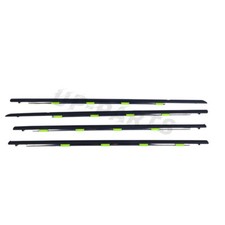 4x Black Window Trim Glass Door Belt Rubber For 1996-2000 Honda Civic Dx 4d