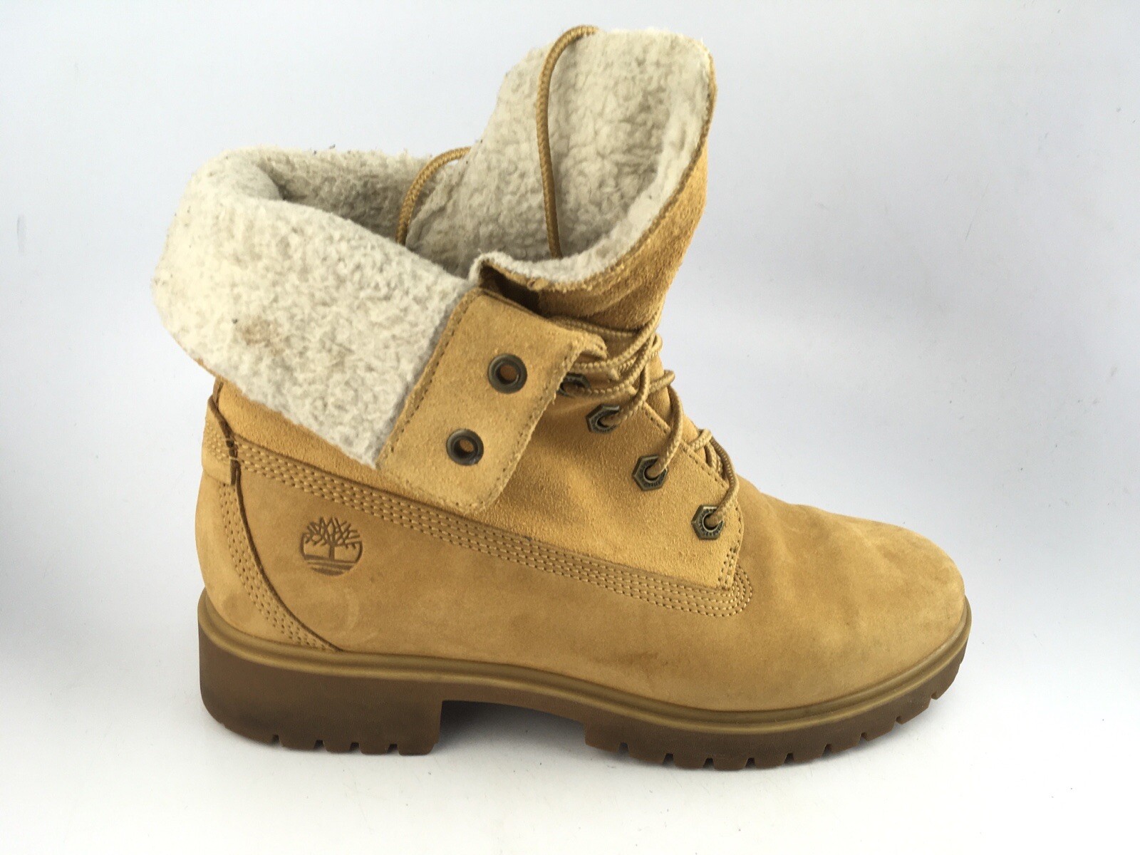 Timberland Jayne Fleece Fold-Down Women's Boot Wheat TB0A1SGA Sz US