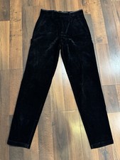 Armani Exchange Black Velvet pants Men  s And Women  s Size Size 28