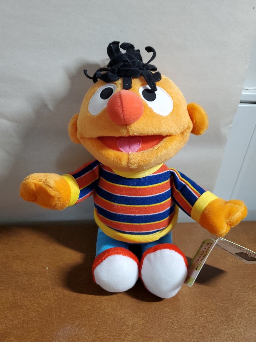 Vintage Sesame Street Ernie 10 inch Plush Fisher Price NWT